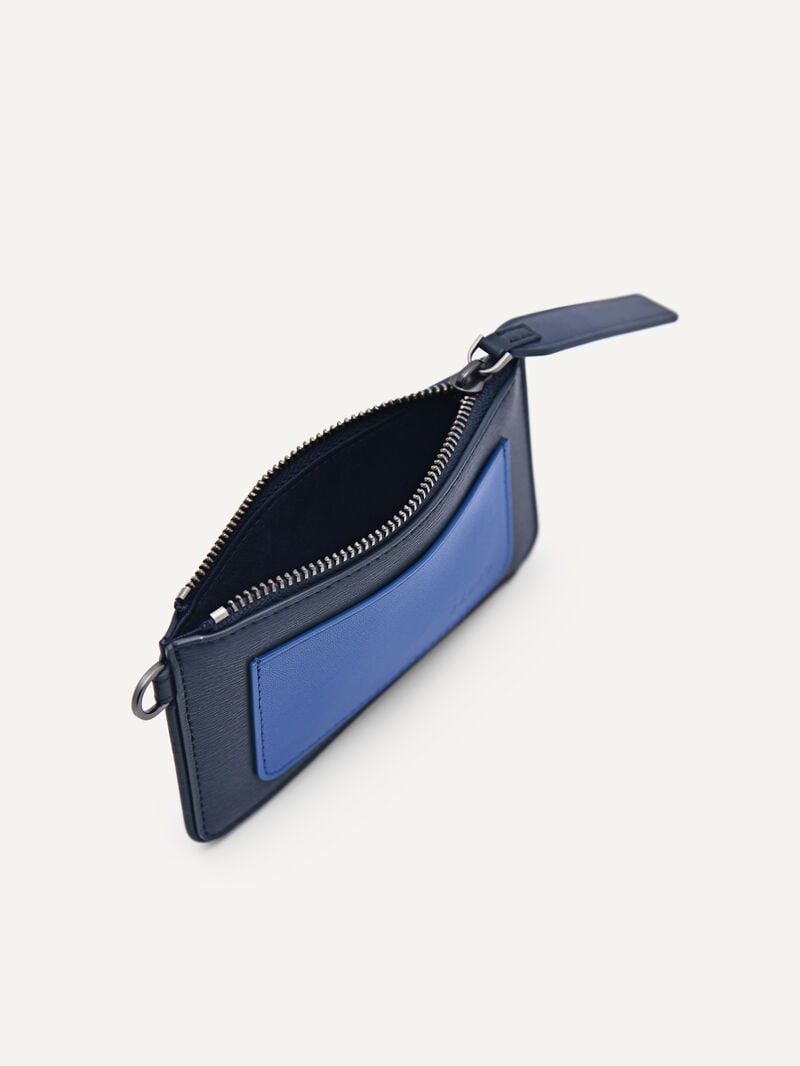 Pedro Leather Men Card Holders Navy | Q9Q-978