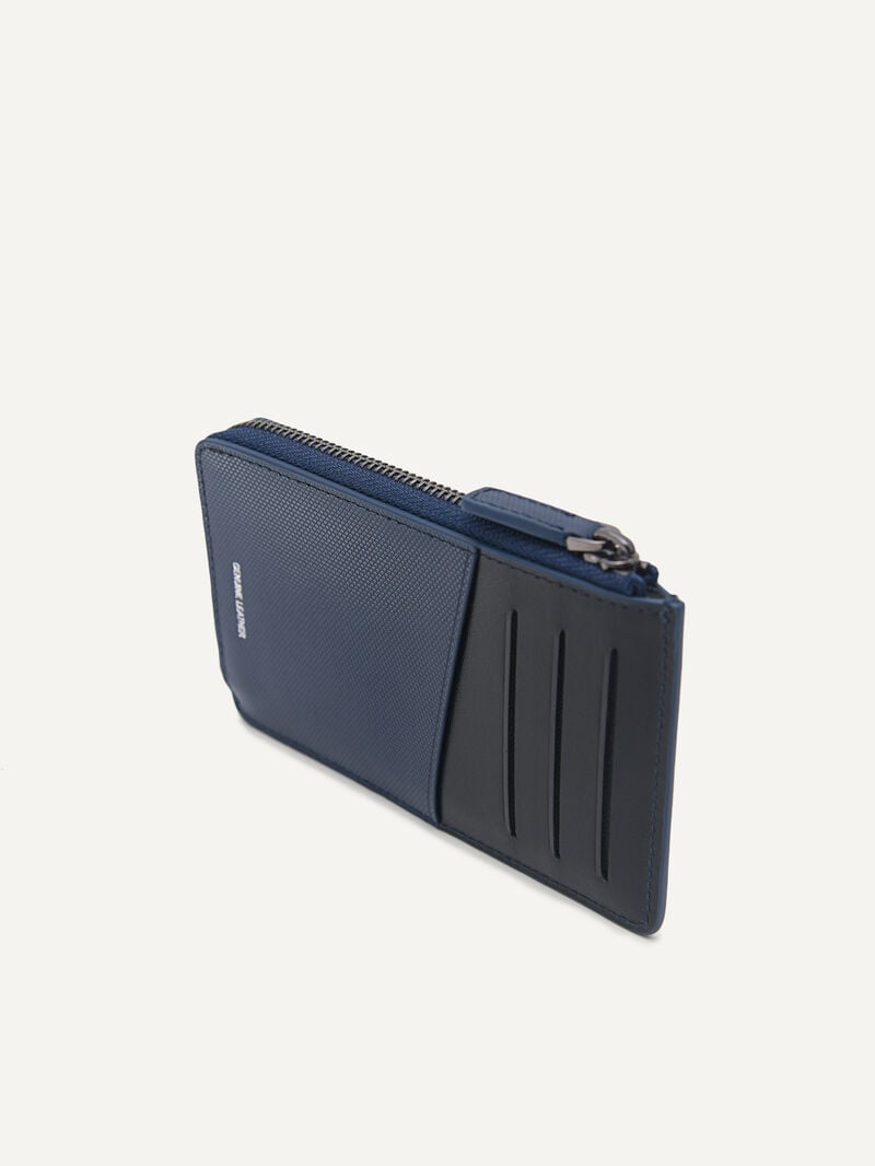 Pedro Leather Men Card Holders Navy | Q9Q-976