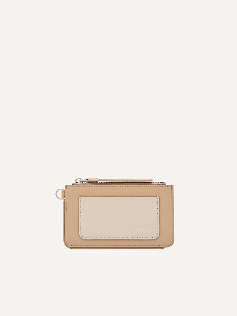 Pedro Leather Men Card Holders Sand | Q9Q-979