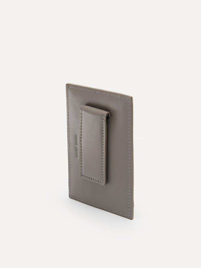Pedro Leather Men Card Holders Taupe | Q9Q-985