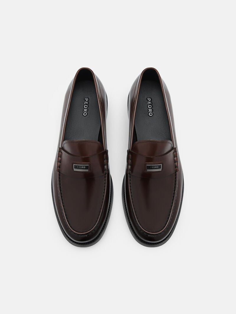 Pedro Leather Men Loafers Brown | Q9Q-1776