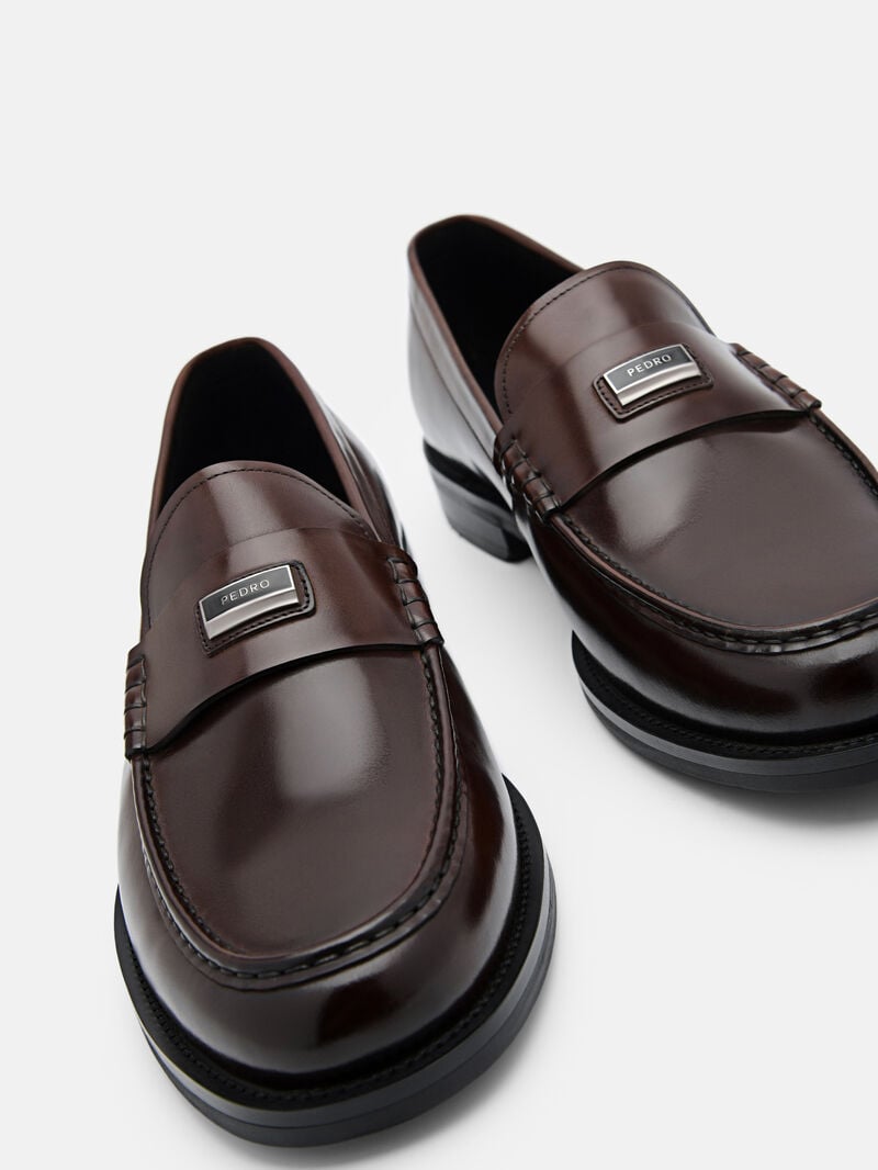 Pedro Leather Men Loafers Brown | Q9Q-1776