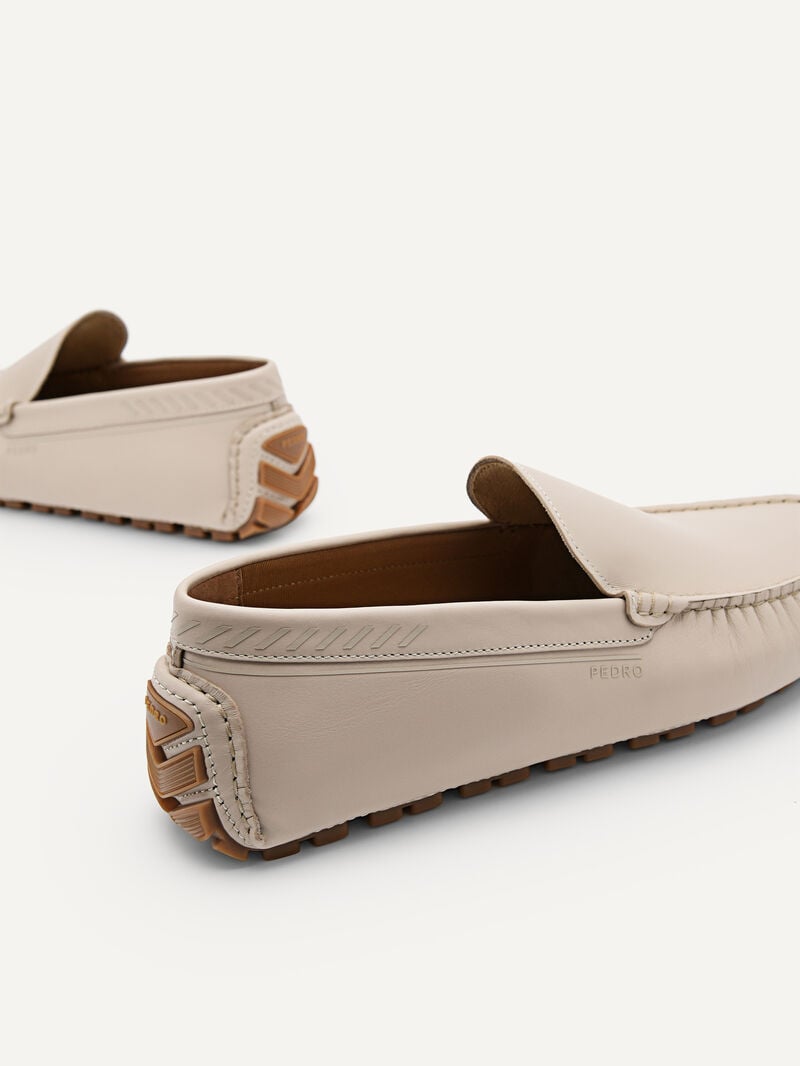 Pedro Leather Men Moccasins Sand | Q9Q-1774