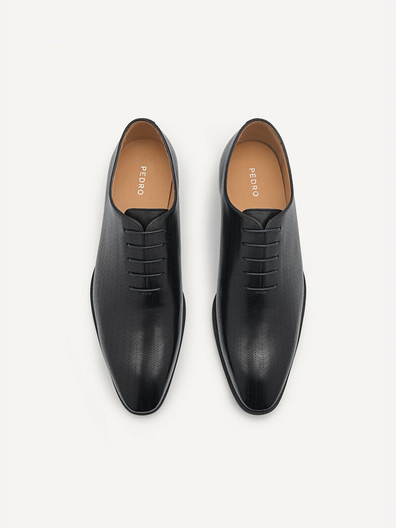 Pedro Leather Men Oxford Shoes Black | Q9Q-1768