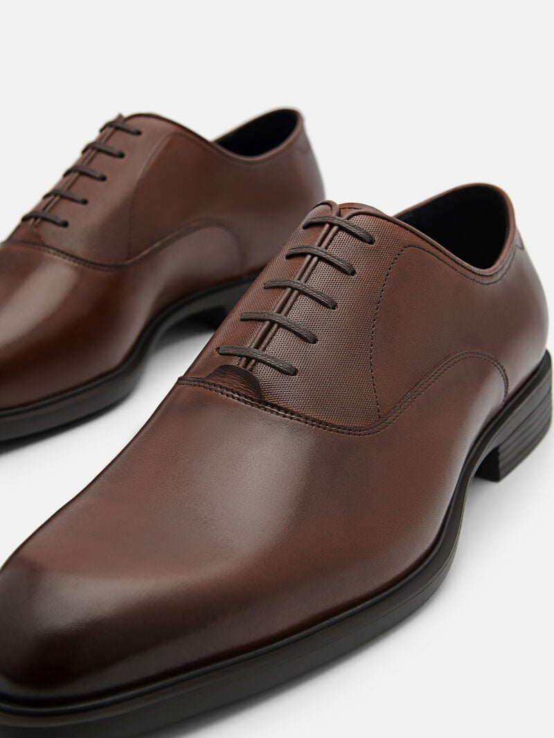 Pedro Leather Men Oxford Shoes Brown | Q9Q-1771