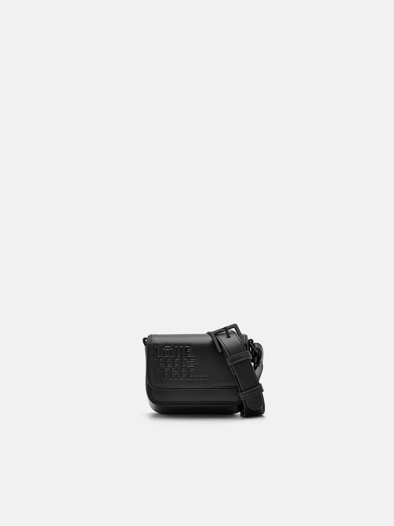 Pedro Leather Mini Pouch Men Pouches Black | Q9Q-956