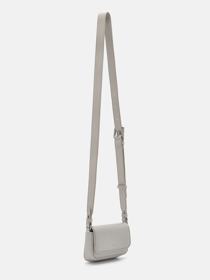 Pedro Leather Mini Pouch Men Pouches Grey | Q9Q-955