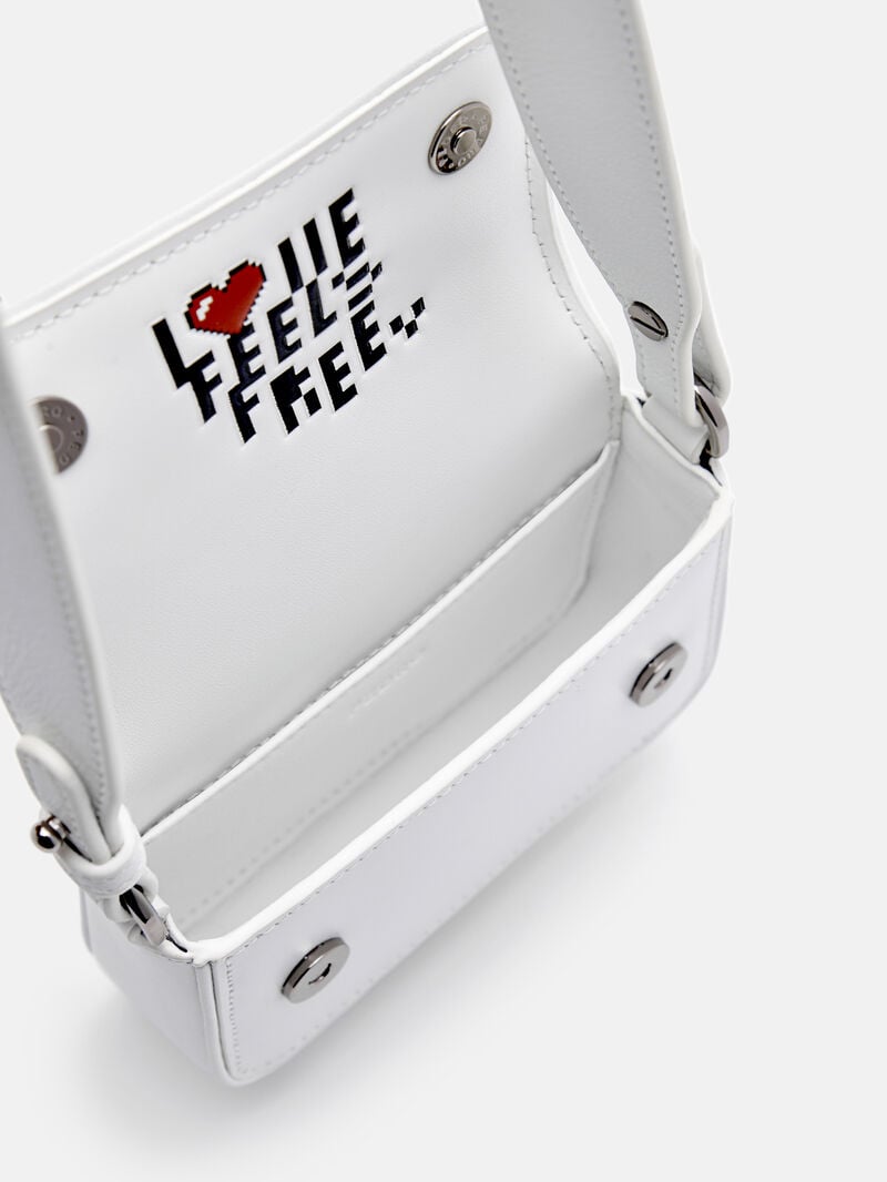 Pedro Leather Mini Pouch Men Pouches White | Q9Q-957