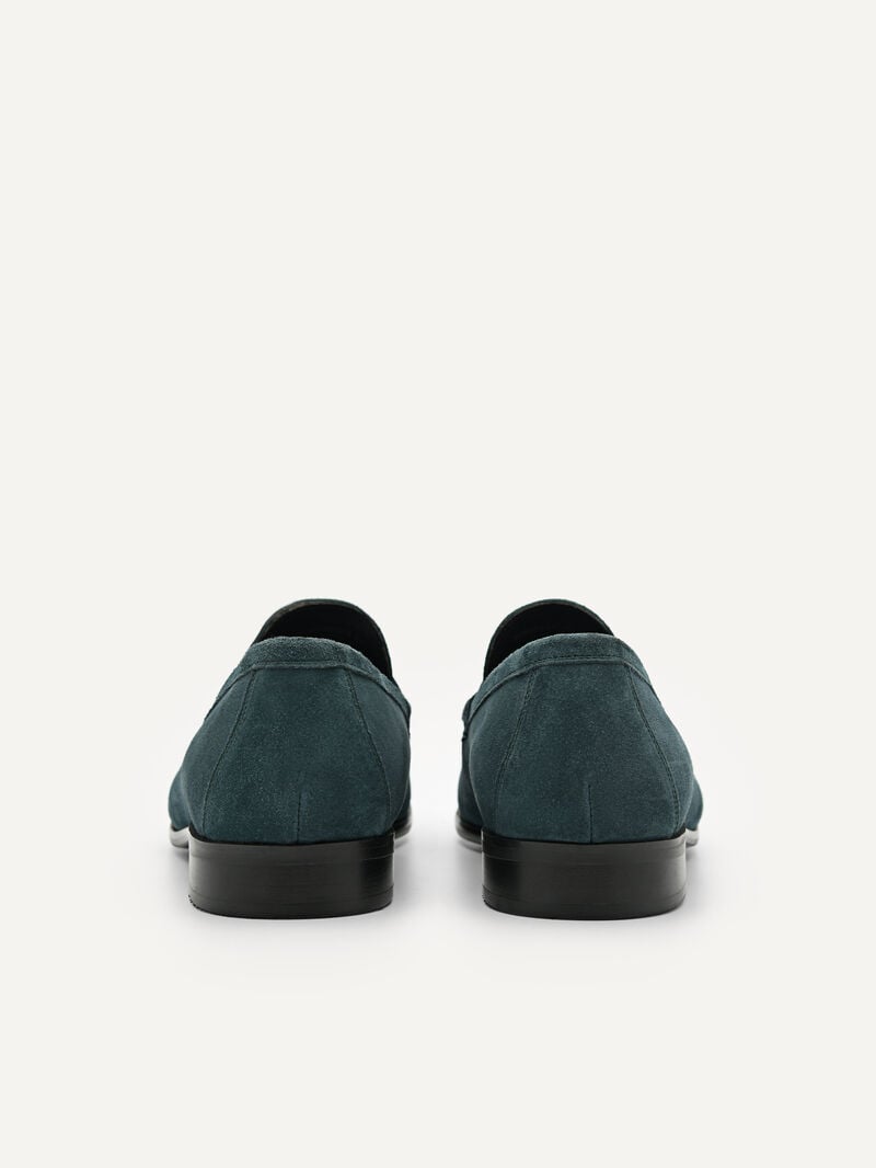 Pedro Leather Penny Men Loafers Teal | Q9Q-2112