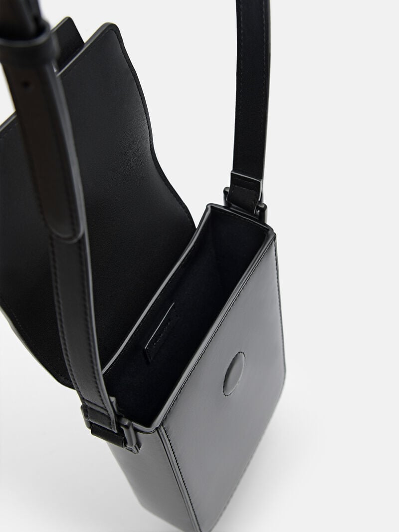 Pedro Leather Phone Pouch Men Tech Accessories Black | Q9Q-948