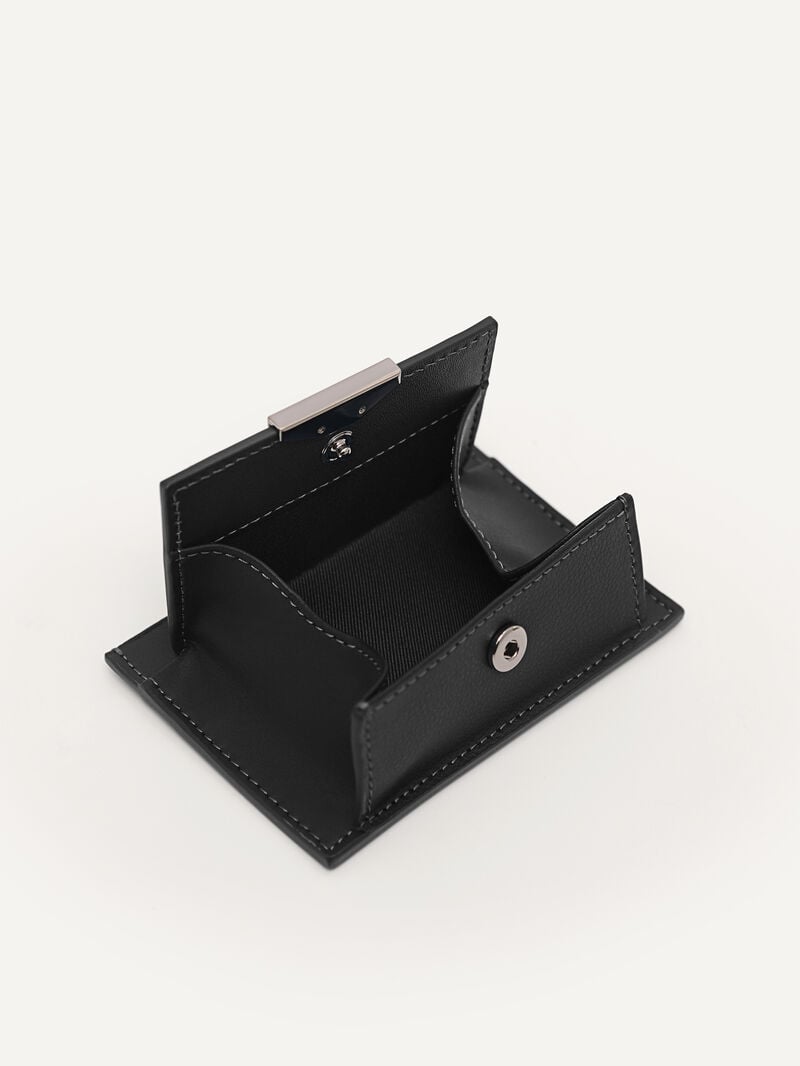 Pedro Leather Pouch Men Pouches Black | Q9Q-946