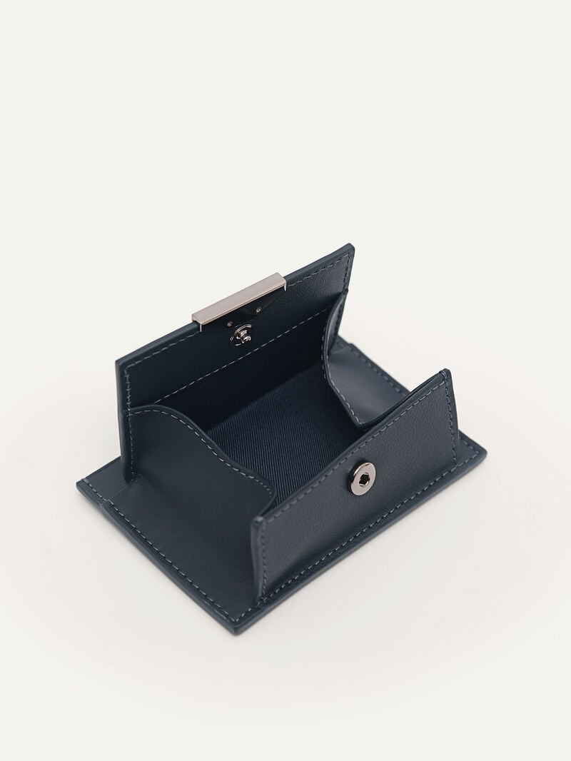 Pedro Leather Pouch Men Pouches Navy | Q9Q-947