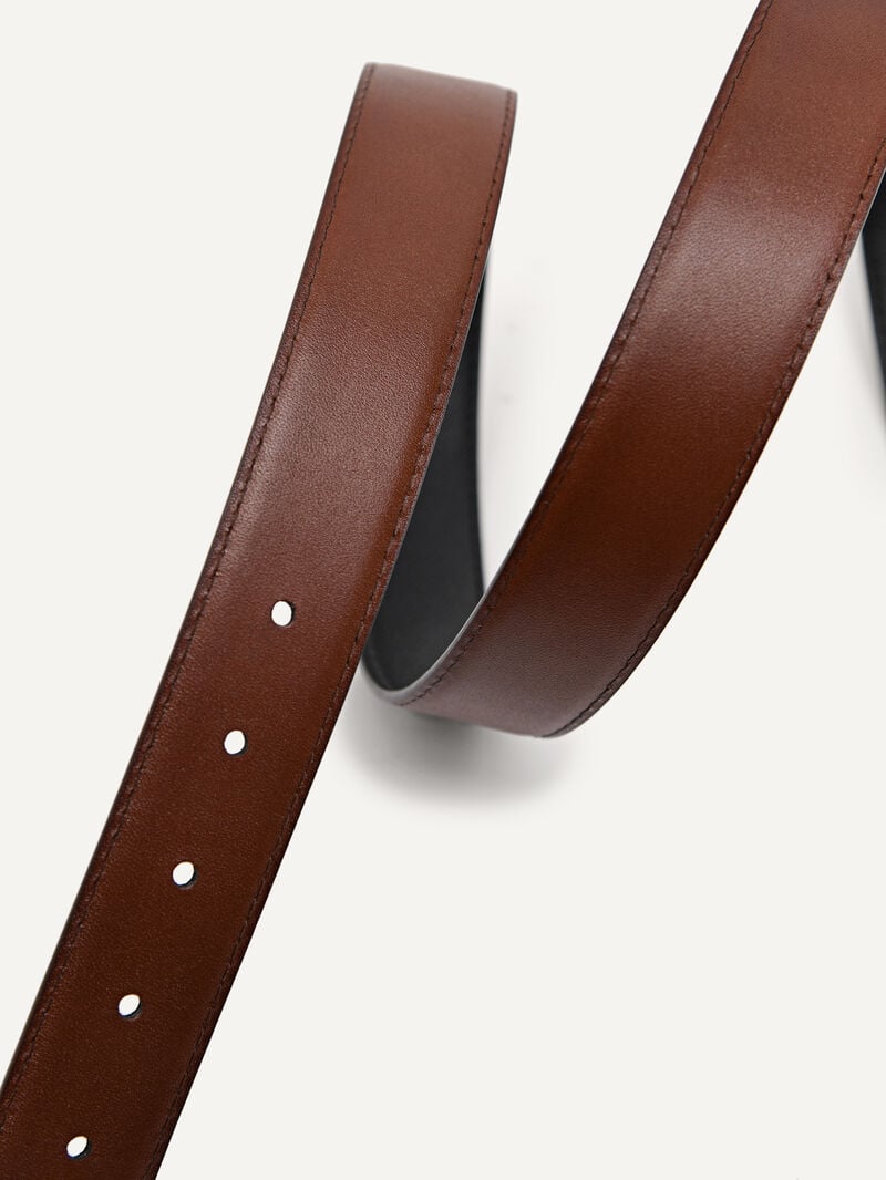 Pedro Leather Reversible Pin Men Belts Black | Q9Q-943