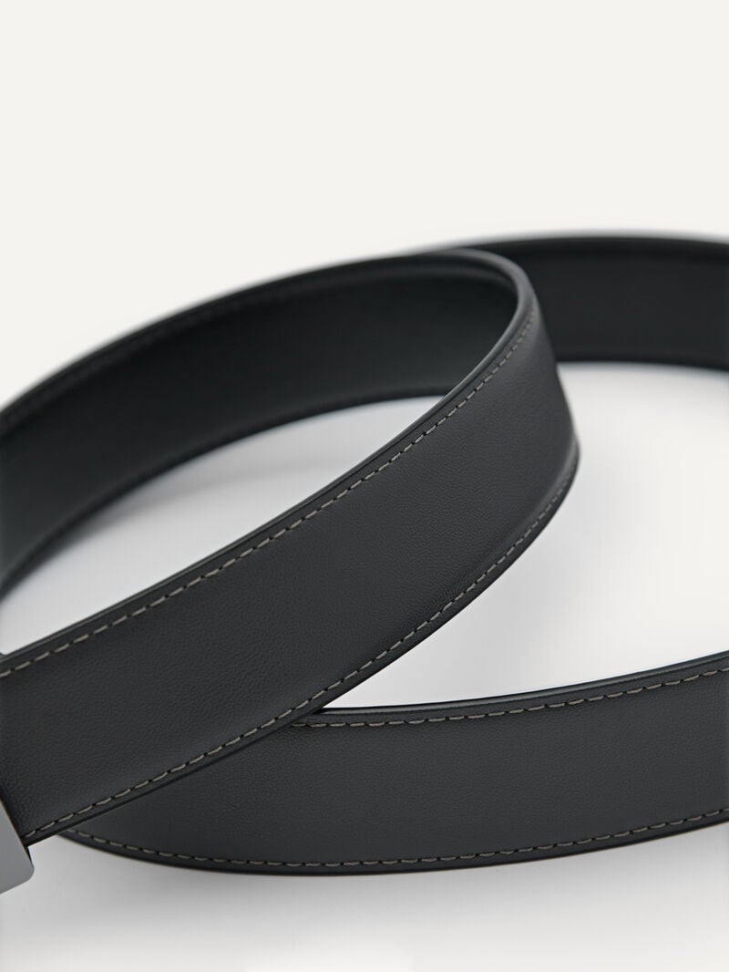 Pedro Leather Reversible Tang Men Belts Black | Q9Q-942