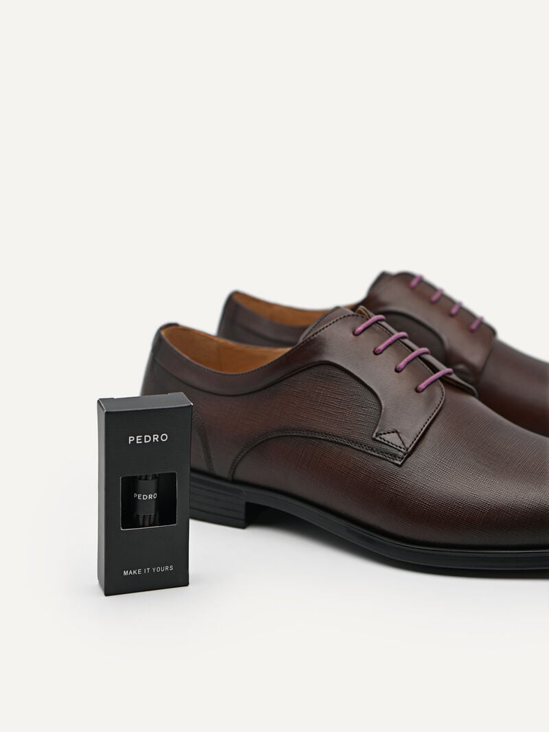 Pedro Leather Shoes Men Derby Shoes Dark Brown | Q9Q-1721