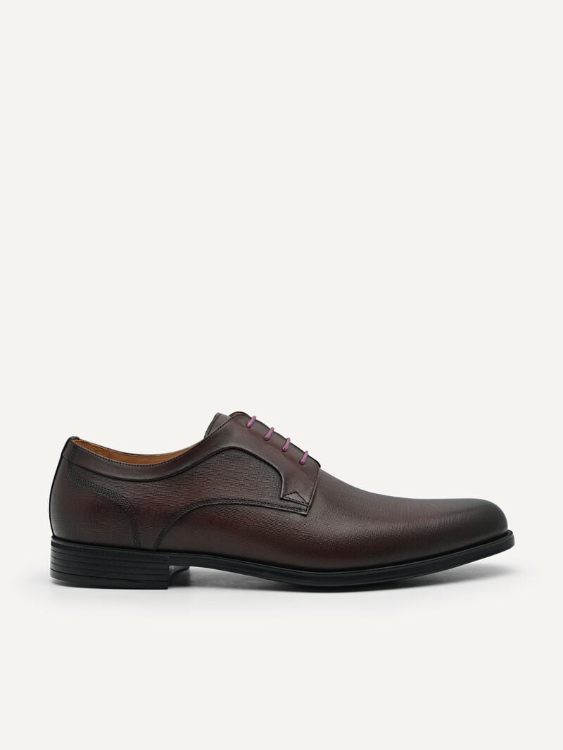 Pedro Leather Shoes Men Derby Shoes Dark Brown | Q9Q-1721