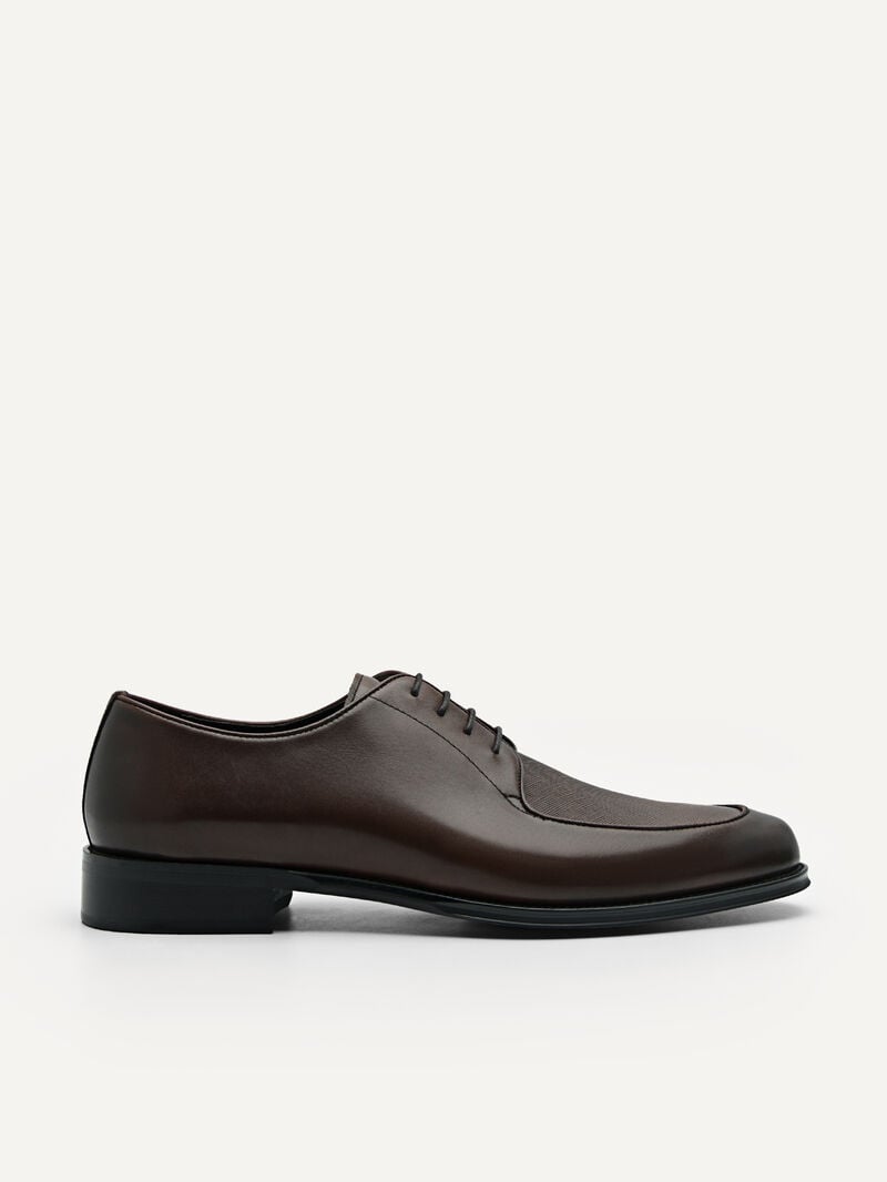 Pedro Leather Shoes Men Derby Shoes Dark Brown | Q9Q-1718