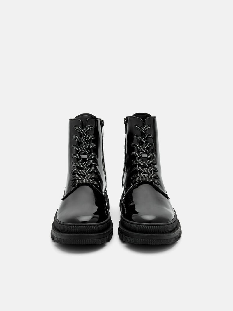 Pedro Leather Side-Zip Boots Men Boots Black | Q9Q-1716
