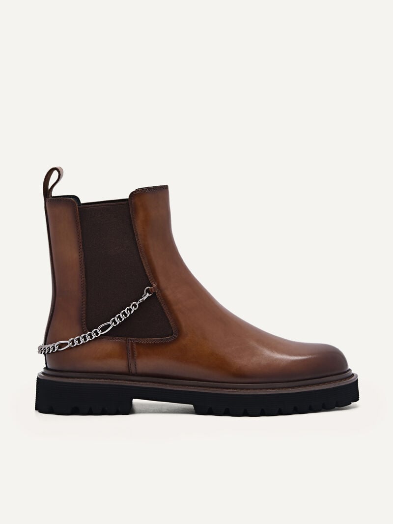 Pedro Leather Sistrah Boots Women Low Heels Dark Brown | Q9Q-1443