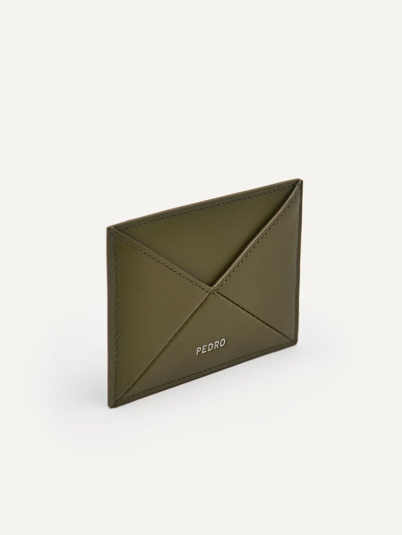 Pedro Leather Studio Women Card Holders Military Green | Q9Q-941
