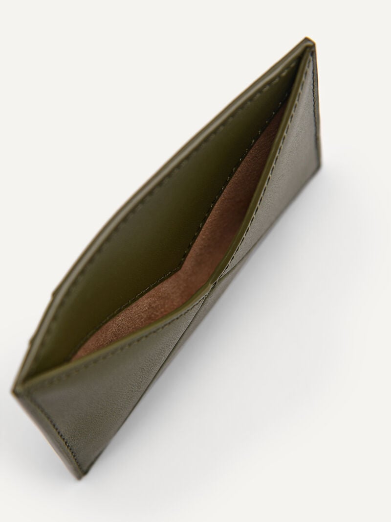 Pedro Leather Studio Women Card Holders Military Green | Q9Q-941