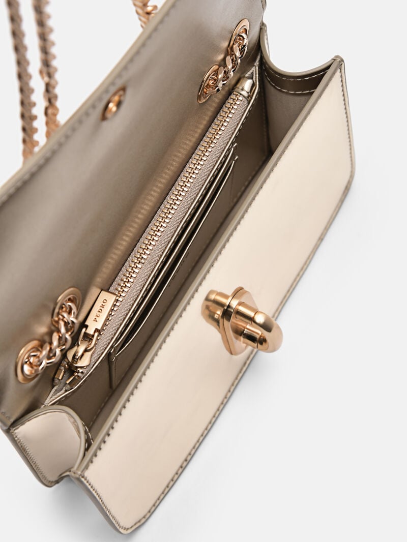 Pedro Leather Travel Organizer Women Travel Accessories Gold | Q9Q-937