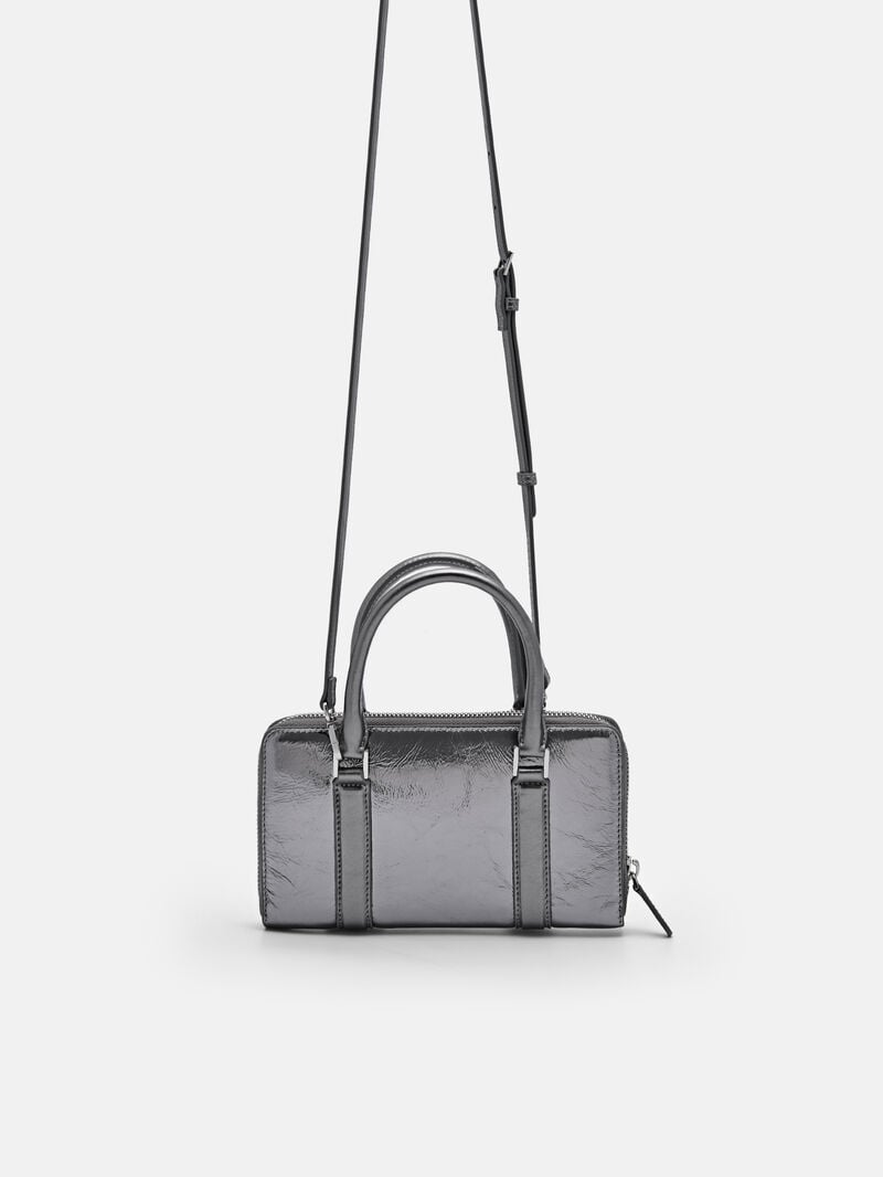 Pedro Leather Travel Organizer Women Travel Accessories Pewter | Q9Q-934