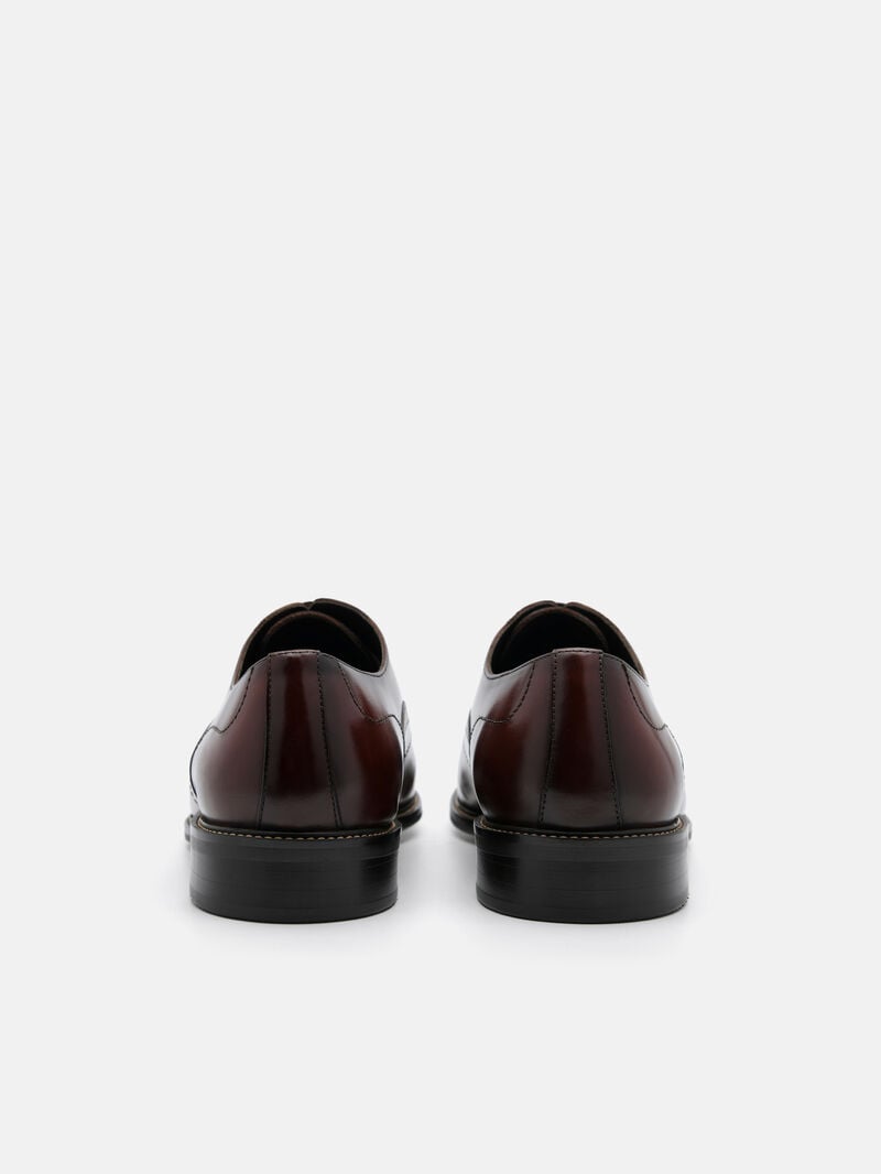 Pedro Leather Wingtip Men Oxford Shoes Brown | Q9Q-1708