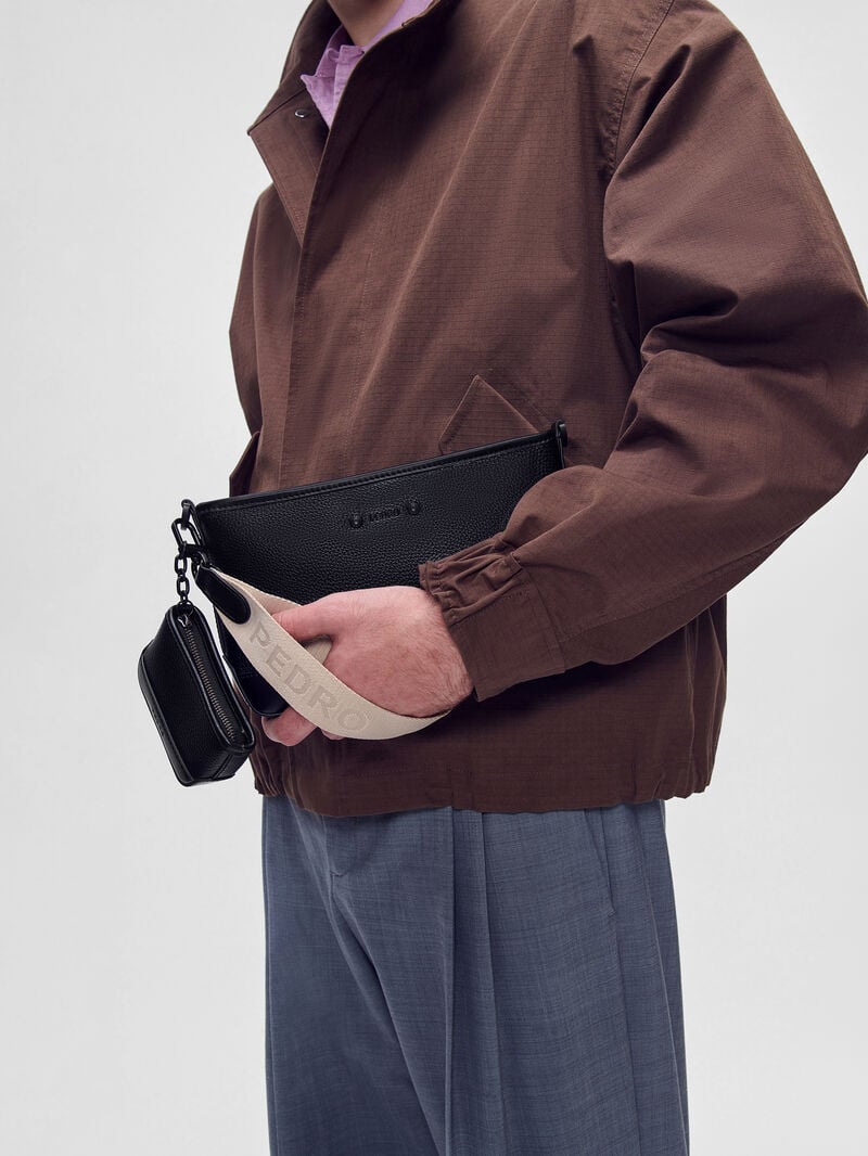 Pedro Luc Bags Men Sling Bags Black | Q9Q-1191