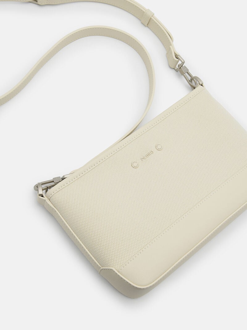 Pedro Luc Canvas Bags Men Sling Bags Chalk | Q9Q-1190