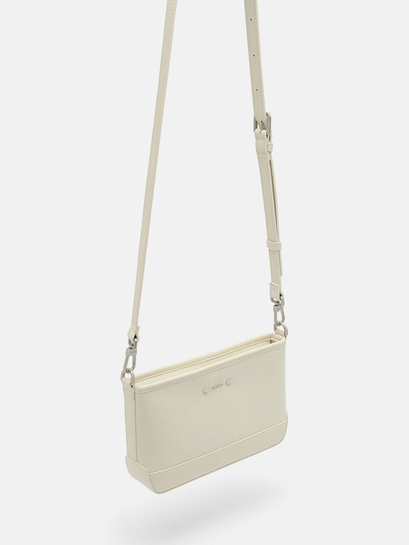 Pedro Luc Canvas Bags Men Sling Bags Chalk | Q9Q-1190