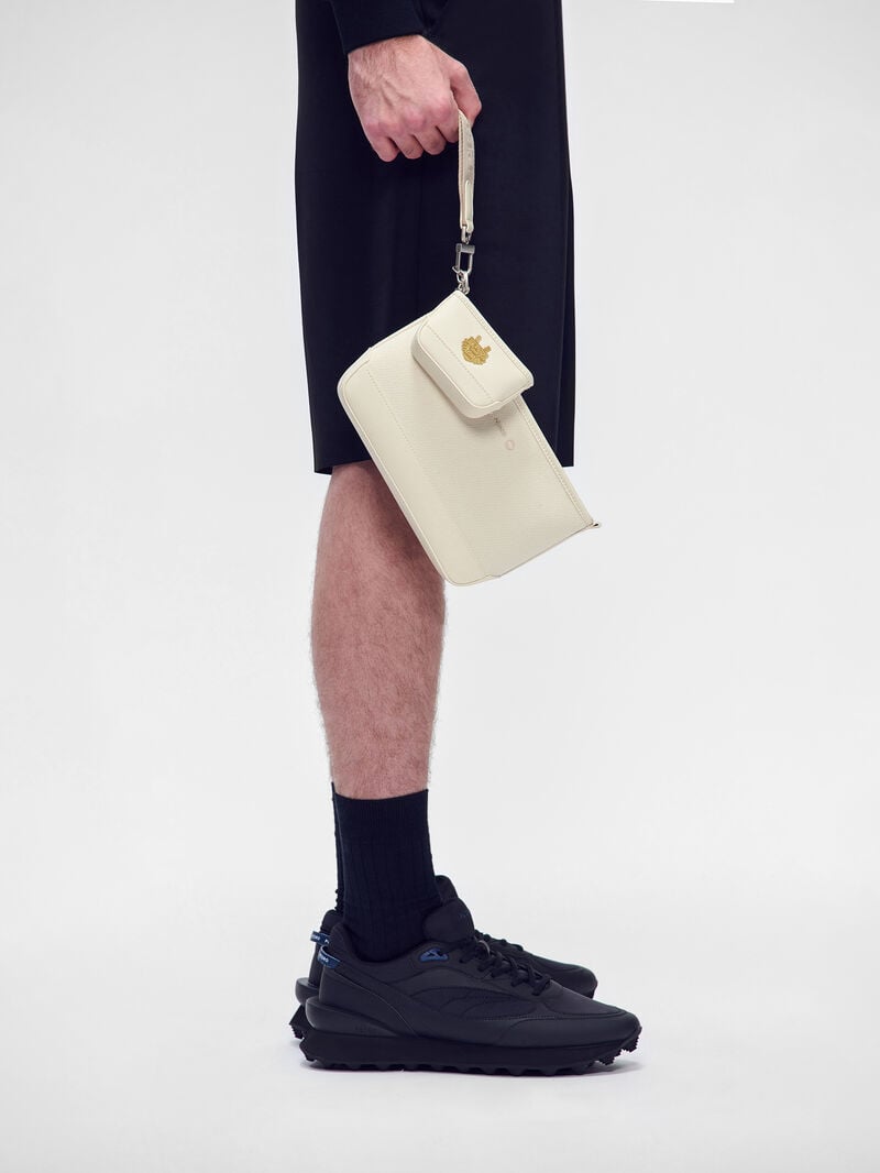 Pedro Luc Canvas Bags Men Sling Bags Chalk | Q9Q-1190