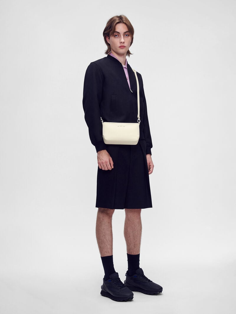 Pedro Luc Canvas Bags Men Sling Bags Chalk | Q9Q-1190