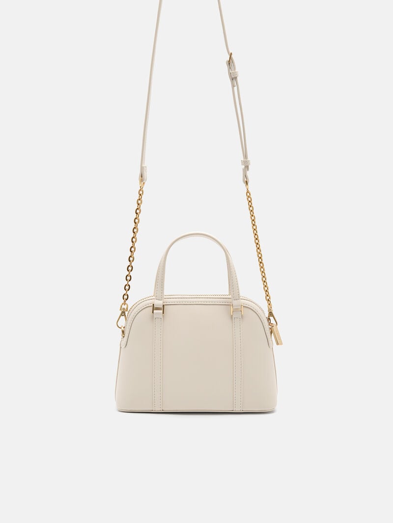 Pedro Lucia Mini Handbag Women Top Handle Bags Chalk | Q9Q-1183