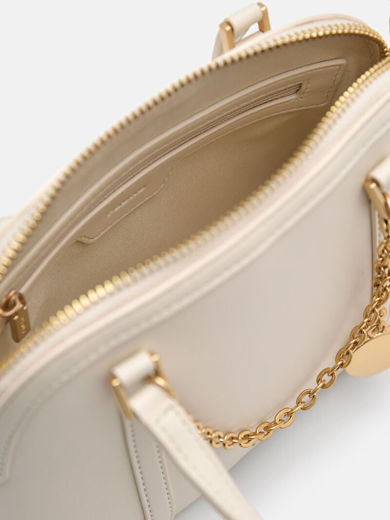 Pedro Lucia Mini Handbag Women Top Handle Bags Chalk | Q9Q-1183