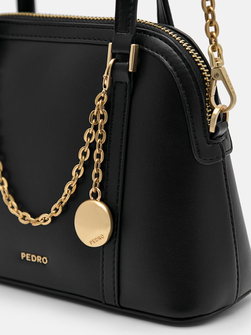 Pedro Lucia Mini Handbag Women Top Handle Bags Black | Q9Q-1182