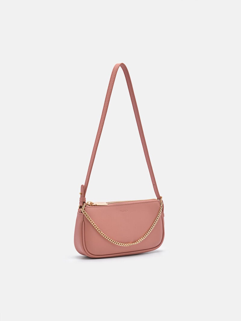 Pedro Maddy Leather Sling Pouch Women Pouches Blush | Q9Q-921