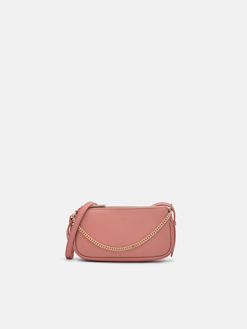 Pedro Maddy Leather Sling Pouch Women Pouches Blush | Q9Q-921