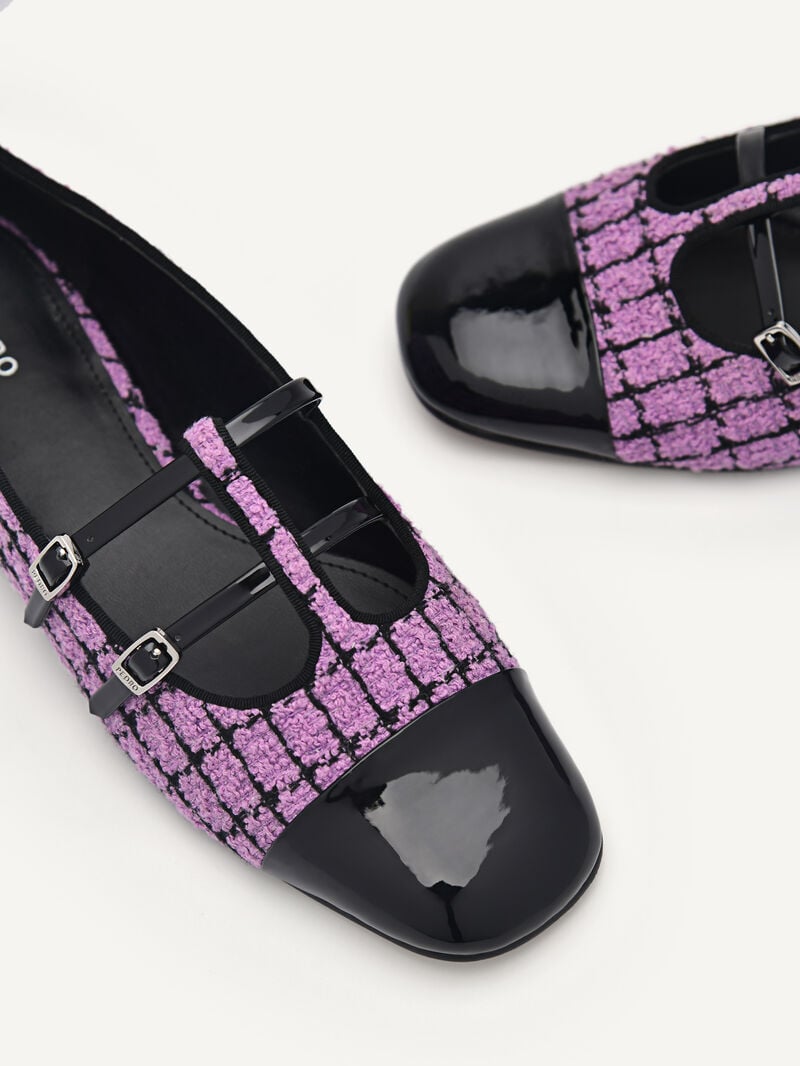 Pedro Maggie Mary Janes Women Flats Berry | Q9Q-2178