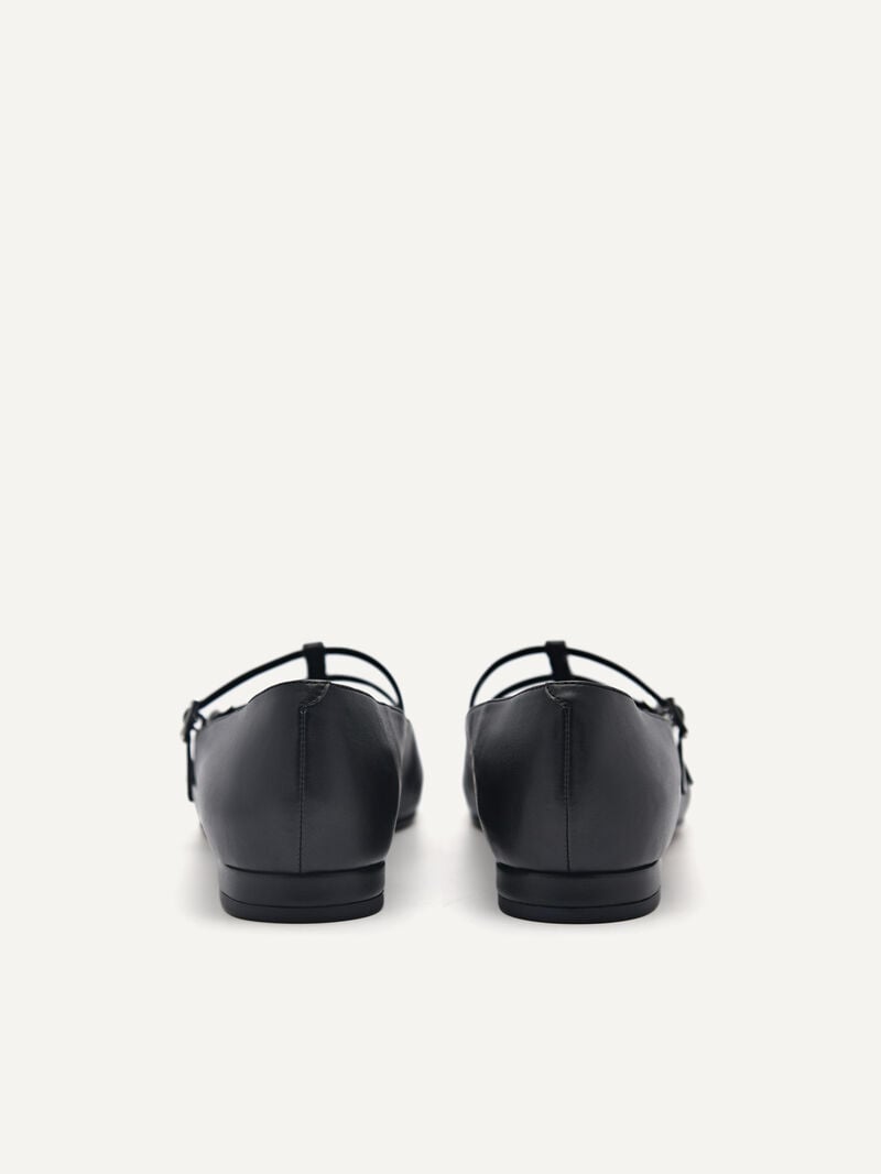 Pedro Maggie Mary Janes Women Flats Black | Q9Q-2179