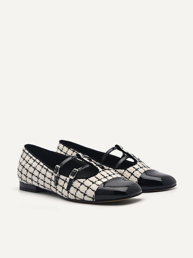 Pedro Maggie Mary Janes Women Flats Chalk | Q9Q-2181
