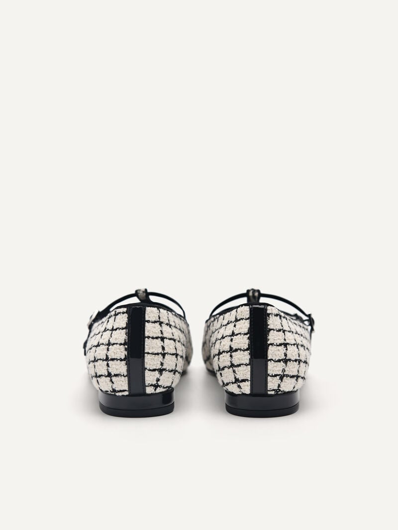 Pedro Maggie Mary Janes Women Flats Chalk | Q9Q-2181