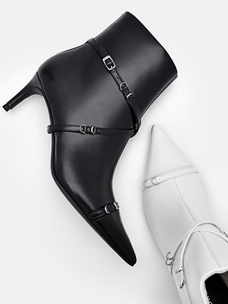 Pedro Mara Heel Boots Women Ankle Boots Chalk | Q9Q-2154