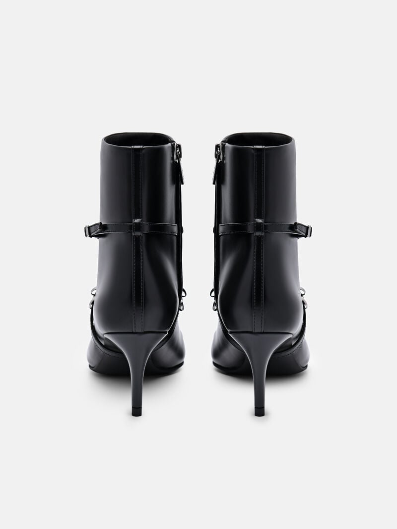 Pedro Mara Heel Boots Women Ankle Boots Black | Q9Q-2153