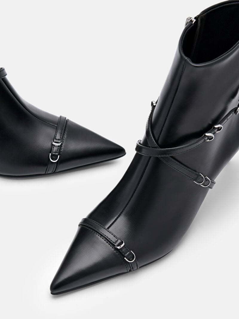 Pedro Mara Heel Boots Women Ankle Boots Black | Q9Q-2153