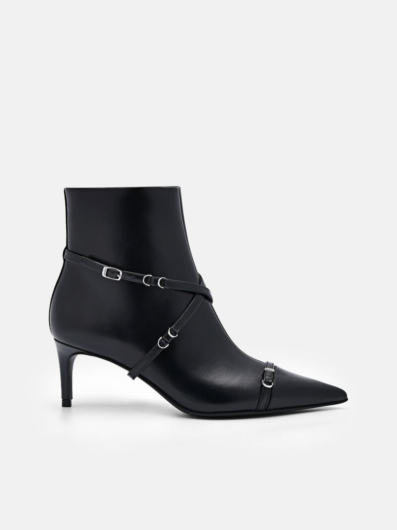 Pedro Mara Heel Boots Women Ankle Boots Black | Q9Q-2153