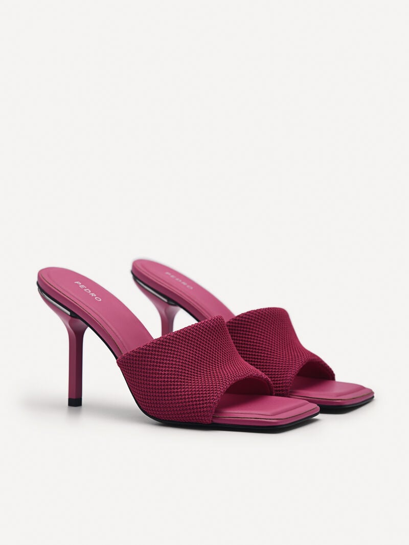 Pedro Maria Fabric Women Heel Sandals Fuchsia | Q9Q-2157