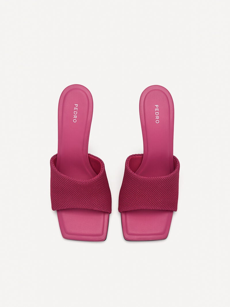 Pedro Maria Fabric Women Heel Sandals Fuchsia | Q9Q-2157