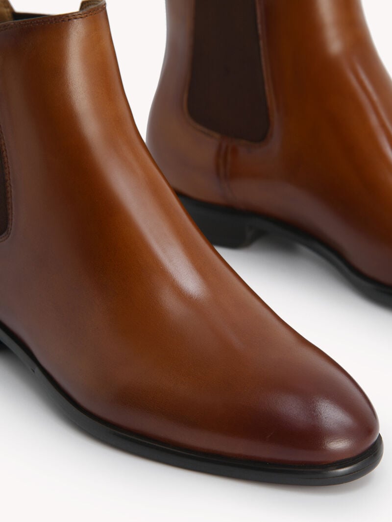 Pedro Meg Leather Boots Women Chelsea Boots Cognac | Q9Q-1341