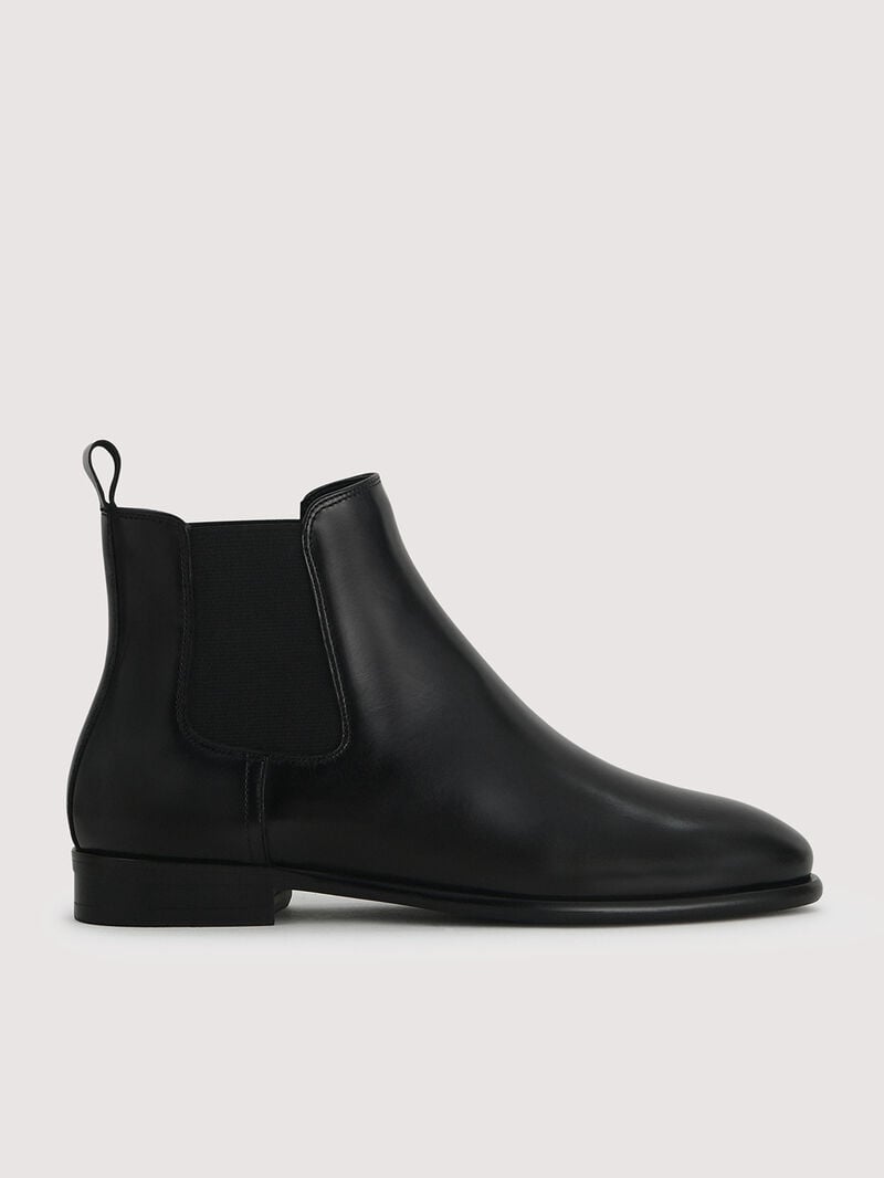 Pedro Meg Leather Boots Women Chelsea Boots Black | Q9Q-1340